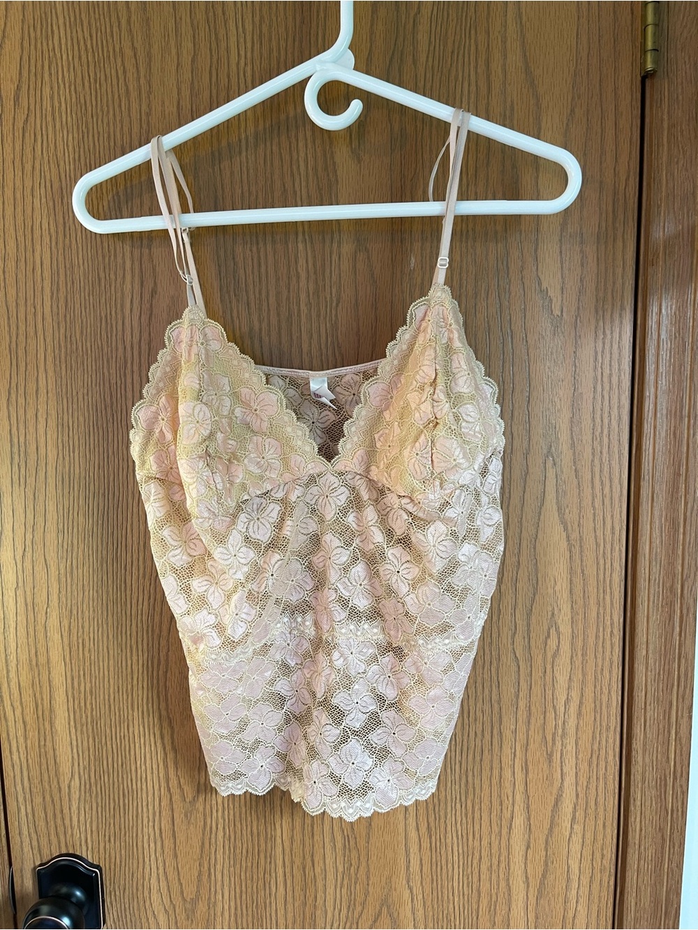 Lace Camisole Tank Top - Blush Pink 3XL